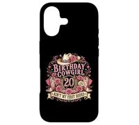 Carcasa para iPhone 17 20th Birthday Cowgirl 20 Year Old Country Western Girl Women