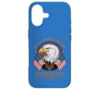 Carcasa para iPhone 17 250 Aniversario USA Bald Eagle American Flag Patriot 1776