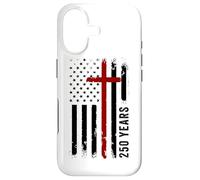 Carcasa para iPhone 17 250 Years Christian Faith Cross 1776-2026 Birthday American