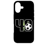 Carcasa para iPhone 17 40th Birthday Boy Soccer Player Football 40 Years Old