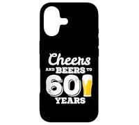 Carcasa para iPhone 17 60th Birthday Cheers and Beers to 60 Years