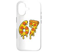 Carcasa para iPhone 17 67 Pizza Meme Funny Six Seven Gen Alpha Slang Men Women Kids
