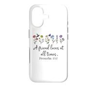 Carcasa para iPhone 17 A Friend Loves All Times Jesus Proverbs 17:17 Bible Verse