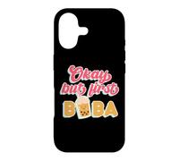 Carcasa para iPhone 17 A Juego Boba Tea Love Okay But First Boba