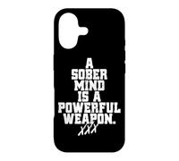 Carcasa para iPhone 17 A Sober Mind Is A Powerful Weapon Straight Edge Edger sXe
