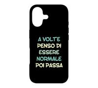 Carcasa para iPhone 17 A Veces pienso Que Soy Normal y Luego Pasa en Italiano