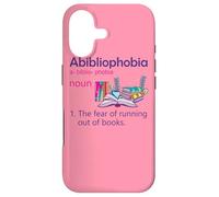 Carcasa para iPhone 17 Abibliofobia Definición Lectura Nerd Amantes del Libro Geek Girls
