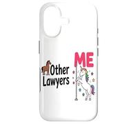 Carcasa para iPhone 17 Abogado Divertido Unicornio Otros Abogados Yo Amante del