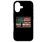Carcasa para iPhone 17 Absolutely Not Woke Anti Woke Cancel Culture USA Flag
