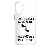 Carcasa para iPhone 17 Acabo de rescatar un Poco de Vino, Estaba Atrapado en una Botella Divertido