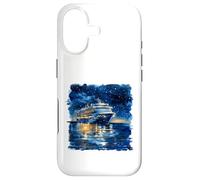 Carcasa para iPhone 17 Acuarela Barco Crucero Cielo Noche Océ