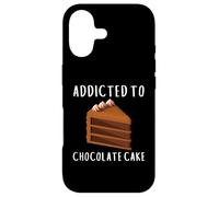 Carcasa para iPhone 17 Addicted To Chocolate Cake Funny Dessert Lover Birthday Cake