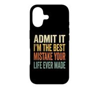 Carcasa para iPhone 17 Admit It Im The Best Mistake Funny Retro Parejas Cita