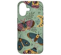 Carcasa para iPhone 17 Aesthetic Cottagecore Celestial Luna Moth Moon Butterfly