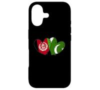 Carcasa para iPhone 17 Afganistán Pakistán Corazón Banderas Cultura Afgana Pakistaní