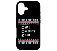 Carcasa para iPhone 17 Agradable Traviesa Navidad Mina Suéter Feo