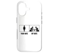 Carcasa para iPhone 17 Ajedrez Jugador Tu Esposa Mi Esposa Esposo Divertido Ajedrez