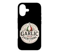 Carcasa para iPhone 17 Ajo sobre Todo Divertido Amante De La Comida Italiana Humor