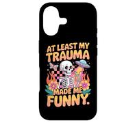 Carcasa para iPhone 17 Al Menos mi Trauma me Hizo Humor Divertido