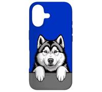 Carcasa para iPhone 17 Alaskan Malamute Divertido Peeking Pocket Puppy Dog Lover