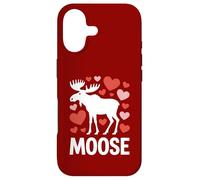 Carcasa para iPhone 17 Alce San Valentín Corazón Amor Vida Silvestre Animal Naturaleza