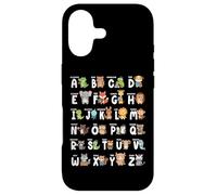 Carcasa para iPhone 17 Alfabeto Animales ABC Letras Jardín de Infantes Niño Niñas Maestro