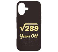 Carcasa para iPhone 17 Álgebra matemática de raíz Cuadrada de 17 años 289 años 2009