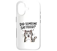 Carcasa para iPhone 17 ¿Alguien Dijo Comida? Gato Divertido Amante de la Comida