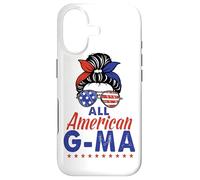 Carcasa para iPhone 17 All American G-Ma Grandma Sunglasses USA Flag 4th of July