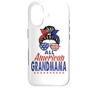 Carcasa para iPhone 17 All American Grandmama Sunglasses USA Flag 4th of July