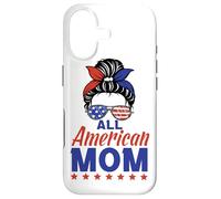 Carcasa para iPhone 17 All American Mom Sunglasses USA Flag 4th of July