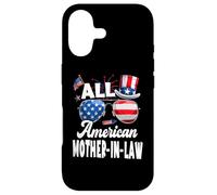 Carcasa para iPhone 17 All American Mother-In-Law USA Flag Sunglasses 4th of July