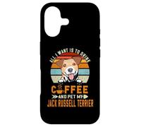 Carcasa para iPhone 17 All I Want Is To Drink Coffee Pet My Jack Russell Terrier
