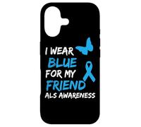 Carcasa para iPhone 17 ALS Awareness I Wear Blue For My Friend