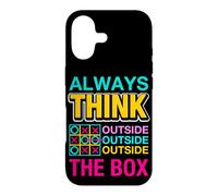 Carcasa para iPhone 17 Always Think Outside The Box Illustration Graphic Designs