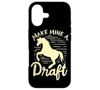 Carcasa para iPhone 17 Amante de los Caballos Make Mine A Draft Horse Caballo