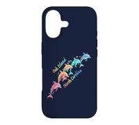 Carcasa para iPhone 17 Amante de los Delfines Oak Island NC Familia Vacaciones en la Playa