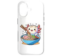 Carcasa para iPhone 17 Amante de los Fideos de Anime Kawaii Axolotl Ramen Feast