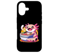 Carcasa para iPhone 17 Amante de los Fideos de Anime Kawaii Axolotl Ramen Feast