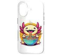Carcasa para iPhone 17 Amante de los Fideos de Anime Kawaii Axolotl Ramen Feast