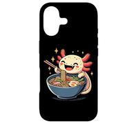 Carcasa para iPhone 17 Amante de los Fideos de Anime Kawaii Axolotl Ramen Feast