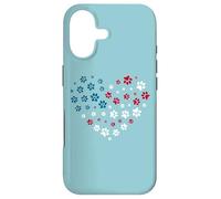 Carcasa para iPhone 17 American Flag Patriotic Dog and Cat Paw Print 4th of July