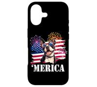 Carcasa para iPhone 17 American Flag Patriotic USA 4th July Merica Bostie Lover