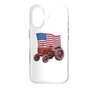 Carcasa para iPhone 17 American USA Flag Tractor Farmer