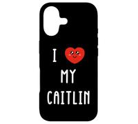 Carcasa para iPhone 17 Amo A Caitlin Nombre Gracioso