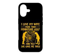 Carcasa para iPhone 17 Amo a mi Esposa más Que al Golf en Miniatura y sí, Ella me DIO