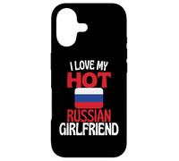 Carcasa para iPhone 17 Amo a mi Novia Rusa Caliente Relación Divertida con Rusia