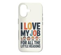 Carcasa para iPhone 17 Amo mi Trabajo por Todas Las pequeñas Razones