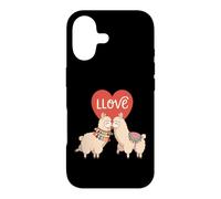 Carcasa para iPhone 17 Amor Llamas Lindo Animal Pareja San Valentín Corazón Estética