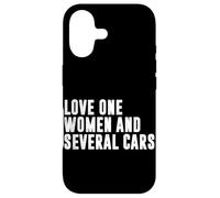 Carcasa para iPhone 17 Amor Una Mujer Y Varios Coches Funny Car Guy Car Lover